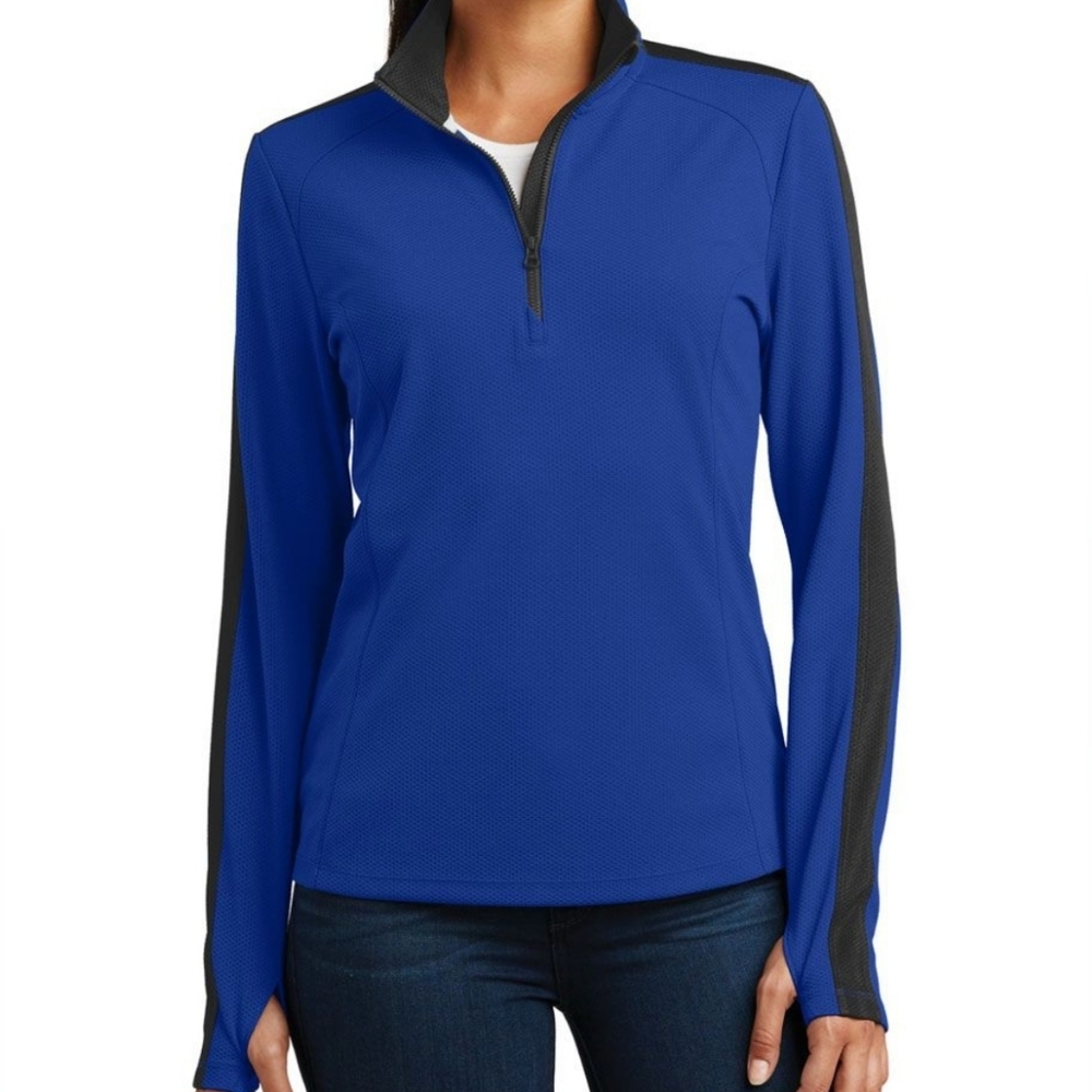 Ladies Sport-Tek Zip Pullover